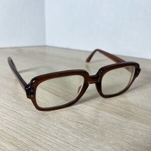 Vintage Romco 4 1/2 - 5 3/4 RO 50-20 Eyeglasses Full Rim Frames Brown